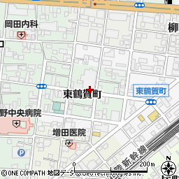 長野県長野市鶴賀（東鶴賀町）周辺の地図