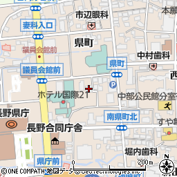 長野県高校教育会館周辺の地図