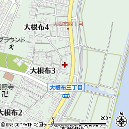 石川県河北郡内灘町大根布3丁目47周辺の地図