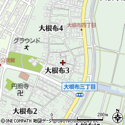 石川県河北郡内灘町大根布3丁目74周辺の地図