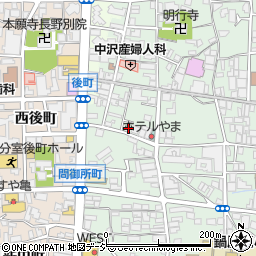 長野県長野市鶴賀権堂町2276周辺の地図