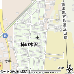 富山県中新川郡立山町柿の木沢周辺の地図