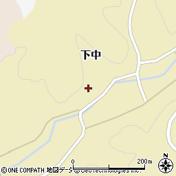 石川県河北郡津幡町下中ヘ周辺の地図