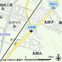 津幡検問所前周辺の地図