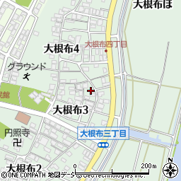 石川県河北郡内灘町大根布3丁目63周辺の地図