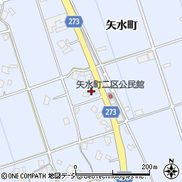 富山県小矢部市矢水町147周辺の地図