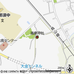 湯泉神社周辺の地図