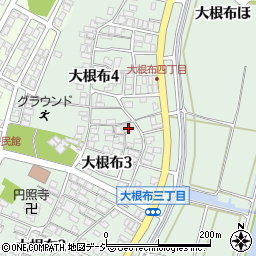 石川県河北郡内灘町大根布3丁目61周辺の地図