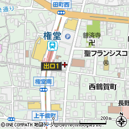 長野県長野市鶴賀権堂町2209-2周辺の地図