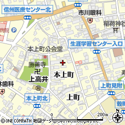 長野県須坂市須坂101周辺の地図
