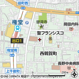 長野県長野市鶴賀西鶴賀町1484-6周辺の地図