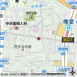 栄心堂権堂店周辺の地図