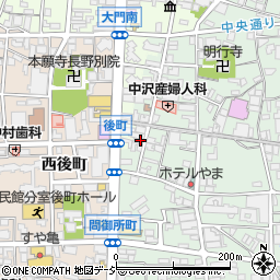 長野県長野市鶴賀権堂町2316周辺の地図