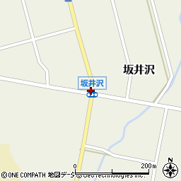 坂井沢周辺の地図