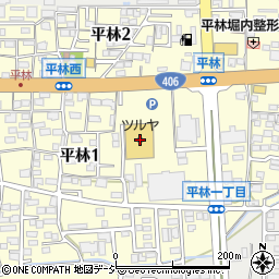 八十二銀行ツルヤ長野中央店 ＡＴＭ周辺の地図