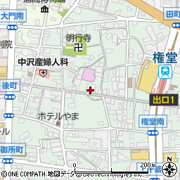 長野県長野市鶴賀権堂町2259周辺の地図