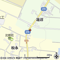 富山県小矢部市蓮沼794周辺の地図