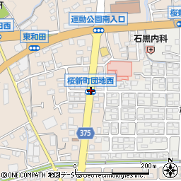 桜新町団地西周辺の地図
