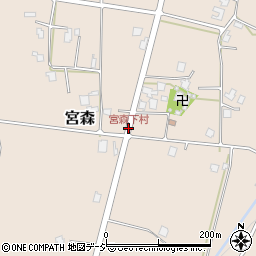 宮森下村周辺の地図