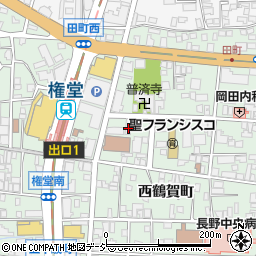 長野県長野市鶴賀西鶴賀町1484周辺の地図