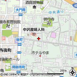 明治屋クリーニングアピア権堂店周辺の地図