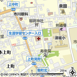須坂市生涯学習センター周辺の地図