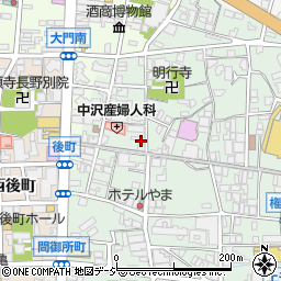 長野県長野市鶴賀権堂町2286周辺の地図
