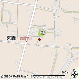 宮森下村公民館周辺の地図