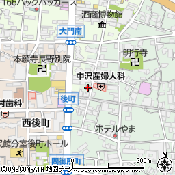 長野権堂郵便局周辺の地図