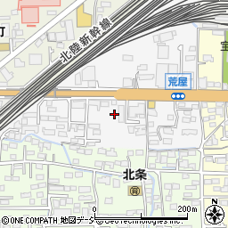 長野県長野市三輪荒屋周辺の地図