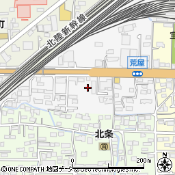 長野県長野市三輪（荒屋）周辺の地図