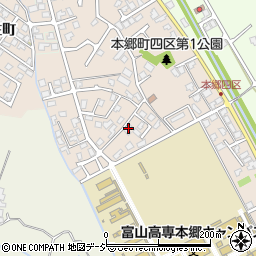 富山県富山市本郷町158-2周辺の地図