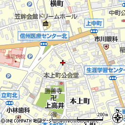 長野県須坂市須坂283周辺の地図