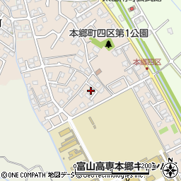 富山県富山市本郷町156周辺の地図
