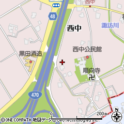 富山県小矢部市西中255周辺の地図