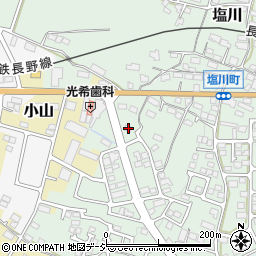 長野県須坂市塩川25-3周辺の地図