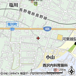 長野県須坂市塩川662周辺の地図