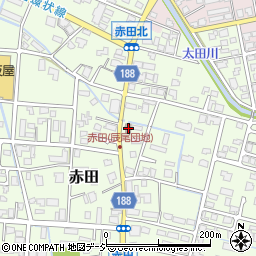 赤田公民館周辺の地図