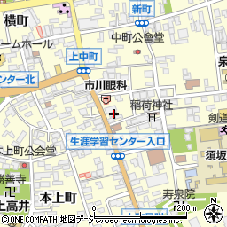 長野県須坂市須坂172周辺の地図