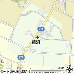 富山県小矢部市蓮沼774周辺の地図