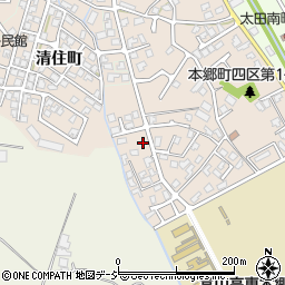 富山県富山市本郷町172周辺の地図