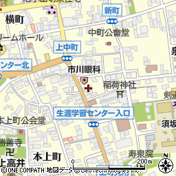 長野県須坂市須坂173周辺の地図