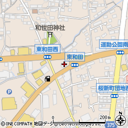 焼肉きんぐ長野東和田店周辺の地図