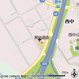 富山県小矢部市西中321周辺の地図