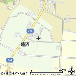 富山県小矢部市蓮沼709-4周辺の地図