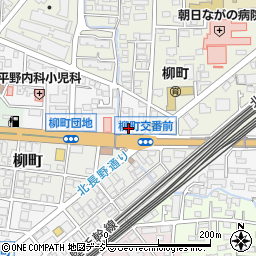長野銀行柳町支店周辺の地図