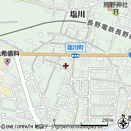 長野県須坂市塩川643周辺の地図