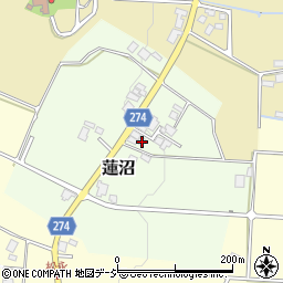 富山県小矢部市蓮沼719周辺の地図