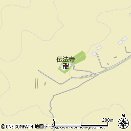 護鷹山伝法寺周辺の地図