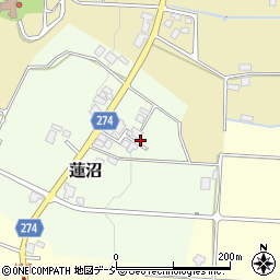 富山県小矢部市蓮沼709周辺の地図